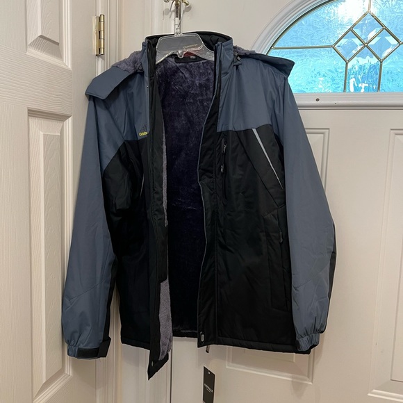 Outdoorjackets warm jacket with fleece lining and removable hood - Picture 8 of 8